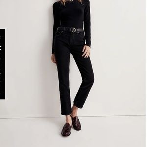 Madewell Mid-Rise Perfect Vintage Jeans (Black)